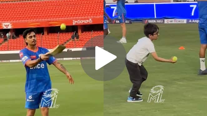 [Watch] Ishan Kishan Plays With Piyush Chawla's Son In A Wholesome Moment